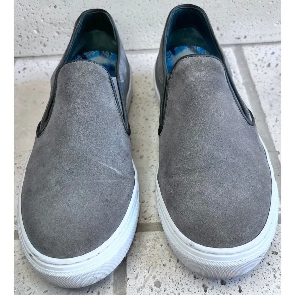 Ted Baker Men’s Bitula Sneaker Grey Suede Slip On Shoe Size EU 41 1/2 US 8.5
